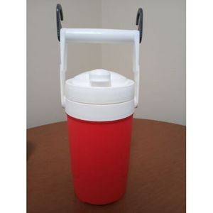 igloo 1/2 gallon water jug~hooks~red & white~cooler